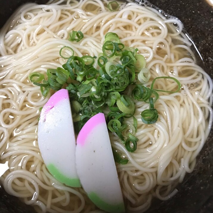 麺つゆで楽チン あったかにゅうめん レシピ 作り方 By Xmickyx 楽天レシピ